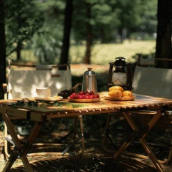 Hewolf Foldable Large Wooden Egg Roll Table 10 Hewolf Foldable Large Wooden Egg Roll Table -Camping Equipment Store HW J2097 04