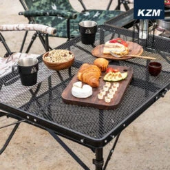 KZM Union Iron Mesh 2 Folding Table -Camping Equipment Store K20T3U003 3