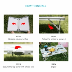 KZM Slim Mini 2 Folding Table Ⅱ -Camping Equipment Store K9T3U007 6