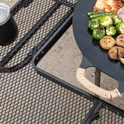 KZM Iron Mesh Fireplace Table II -Camping Equipment Store K9T3U012 5 png