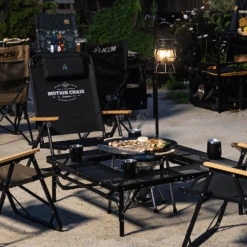 KZM Iron Mesh Fireplace Table II -Camping Equipment Store K9T3U012 7