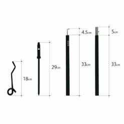 DoD Lantern Stand Set RX -Camping Equipment Store LP1 753 BK 4