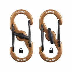 Nite Ize S-Biner® MicroLock® Aluminum - 5 Pack Coyote -Camping Equipment Store LSBMA 29BG 5R7 4