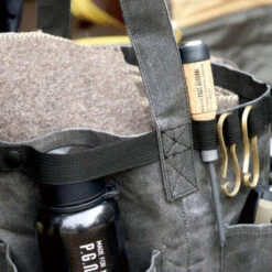 Post General Waxed Canvas Tool Bag Round - Grey -Camping Equipment Store Life 02 344bf33e 67e3 421a 9fce 278d74883603