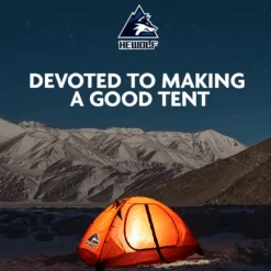 Hewolf 2 Person Double Layer Aluminum Pole Tent -Camping Equipment Store MON 1595 GRN 11