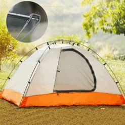 Hewolf 2 Person Double Layer Aluminum Pole Tent -Camping Equipment Store MON 1595 GRN 5