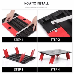 Camp Leader Foldable Low Camping Coffee Table -Camping Equipment Store MON41 4 edited
