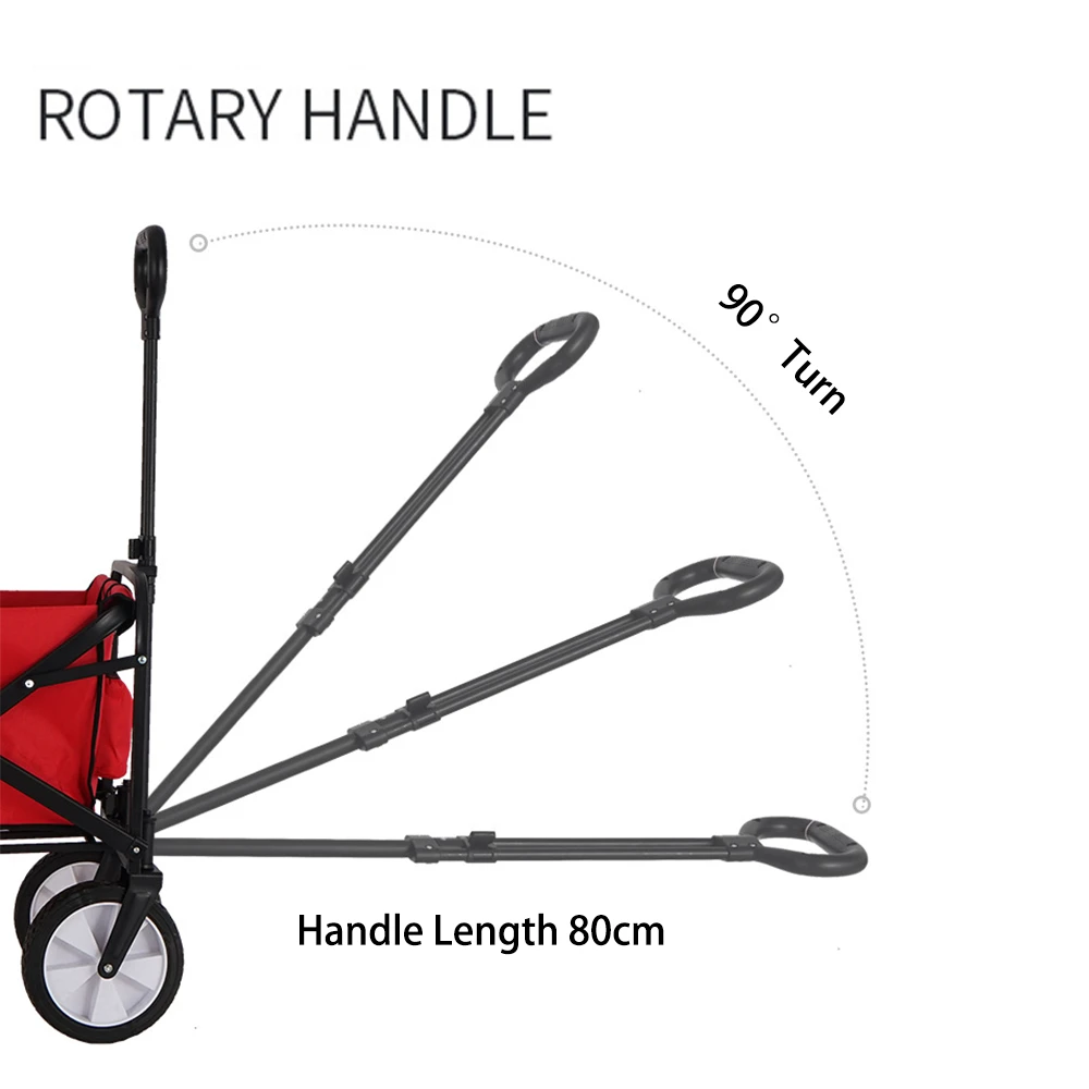 Camp Leader Camping Push Wagon - Black 3 Camp Leader Camping Push Wagon - Black - Image 3