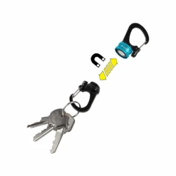 Nite Ize SlideLock® 360° Magnetic Locking Dual Carabiner - Blue 8 Nite Ize SlideLock® 360° Magnetic Locking Dual Carabiner - Blue -Camping Equipment Store MSBL 03 R7 4
