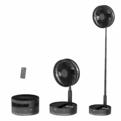 P10 Folding Retractable Camping Fan - Black -Camping Equipment Store P10 5