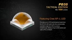 Fenix PD35 TAC Tactical Edition Flashlight 1000 Lumen -Camping Equipment Store PD35TAC 4 11154 93281.1443049951.1280.1280 63433.1496251432