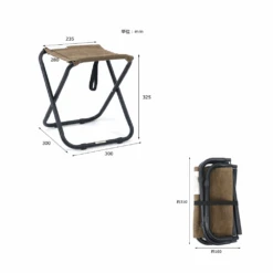 Post General Waxed Canvas Compact Stool 21 Post General Waxed Canvas Compact Stool -Camping Equipment Store PostGeneral 1