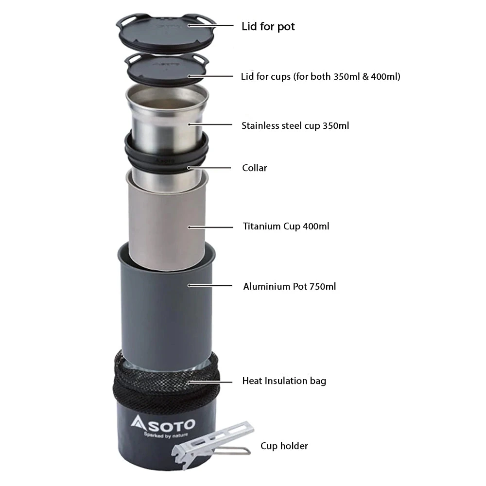 Soto ThermoStack Combo Cookset 2 Soto ThermoStack Combo Cookset - Image 2