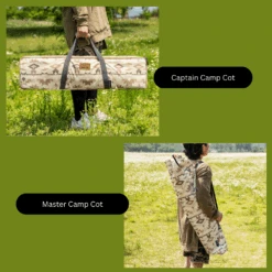 KZM Camp Cot Bed -Camping Equipment Store Storagebag