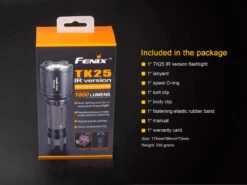 Fenix TK25 LED Flashlight IR Version BLACK -Camping Equipment Store TK25IR 16 E 47064.1491574555