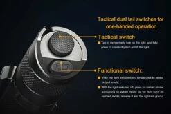 Fenix TK25 LED Flashlight RB Version Black -Camping Equipment Store TK25RB Hunting Flashlight Switches
