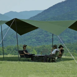 DoD Cheese Tarp M - Khaki -Camping Equipment Store TT10 739 KH 2