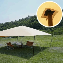 DoD Cheese Tarp M - Khaki -Camping Equipment Store TT10 739 KH 7