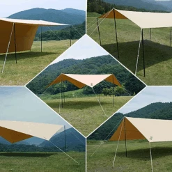 DoD Cheese Tarp M - Khaki -Camping Equipment Store TT10 739 KH 8