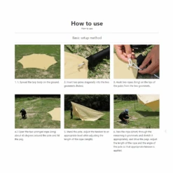 DoD Okura Tarp - Black -Camping Equipment Store TT8 583 BK 23