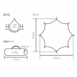 DoD Okura Tarp - Black -Camping Equipment Store TT8 583 BK 24