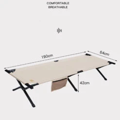 Adventurer Tanxianzhe Portable Campbed Khaki -Camping Equipment Store TXZ 0524 04