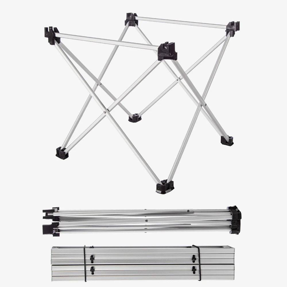 Camp Leader Aluminium Folding Table Black 2 Camp Leader Aluminium Folding Table Black - Image 2