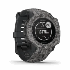 Garmin Instinct Tactical Camo GPS Smartwatch -Camping Equipment Store instinct tractical camo graphite image 03