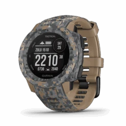 Garmin Instinct Tactical Camo GPS Smartwatch -Camping Equipment Store instinct tractical camo tan image 01