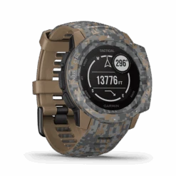 Garmin Instinct Tactical Camo GPS Smartwatch -Camping Equipment Store instinct tractical camo tan image 03