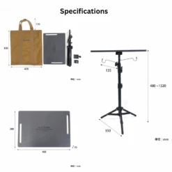 Post General Tri-pod Table & Hanger -Camping Equipment Store specifications