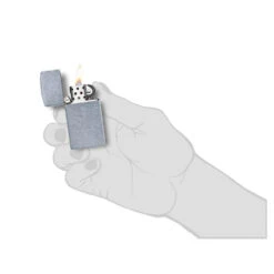 Zippo 1607 Slim® Street Chrome™ - Refillable Windproof Lighter -Camping Equipment Store zippo 1607 4