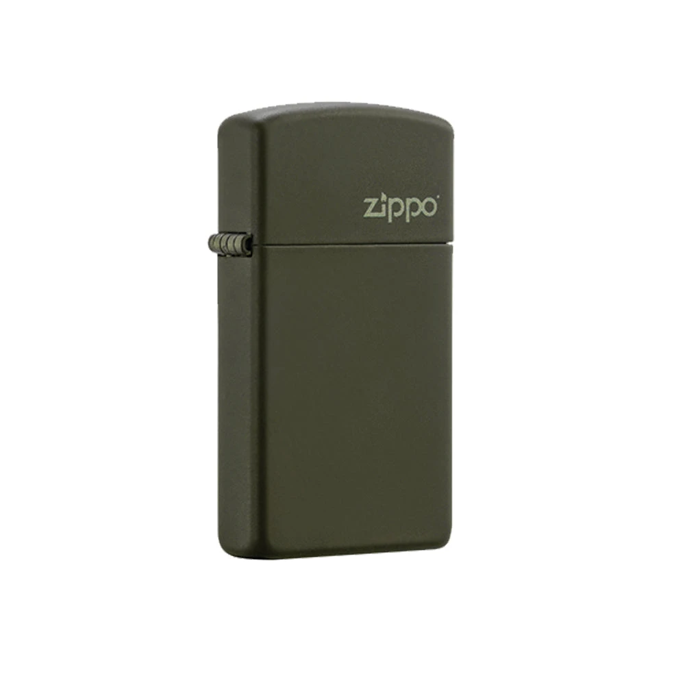 Zippo 1627ZL Slim Green Matte With Zippo Logo - Refillable Windproof Lighter 1 Zippo 1627ZL Slim Green Matte With Zippo Logo - Refillable Windproof Lighter