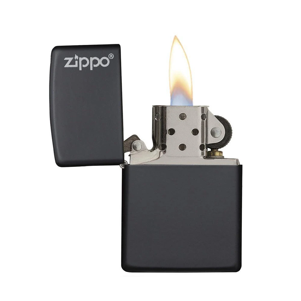 Zippo 218ZL Black Matte With Zippo Logo - Refillable Windproof Lighter 2 Zippo 218ZL Black Matte With Zippo Logo - Refillable Windproof Lighter - Image 2