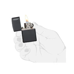 Zippo 218ZL Black Matte With Zippo Logo - Refillable Windproof Lighter 9 Zippo 218ZL Black Matte With Zippo Logo - Refillable Windproof Lighter -Camping Equipment Store zippo 218zl 5