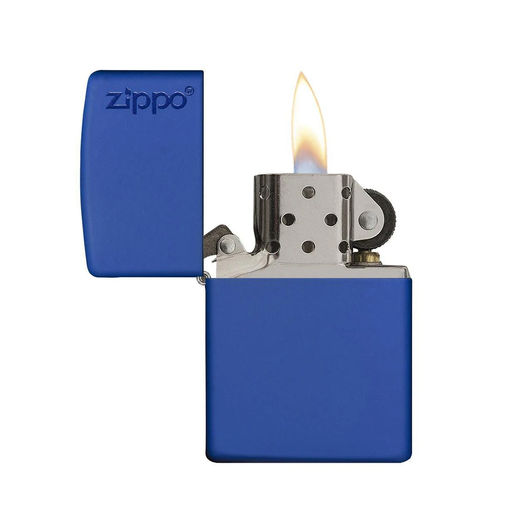 Zippo Royal 229ZL Blue Matte With Zippo Logo - Refillable Windproof Lighter 2 Zippo Royal 229ZL Blue Matte With Zippo Logo - Refillable Windproof Lighter - Image 2