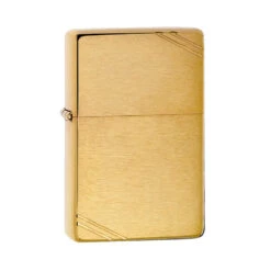 Zippo 240 Brushed Brass Vintage With Slashes -Camping Equipment Store zippo 240 2